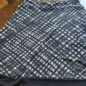 Aline skirt black white large